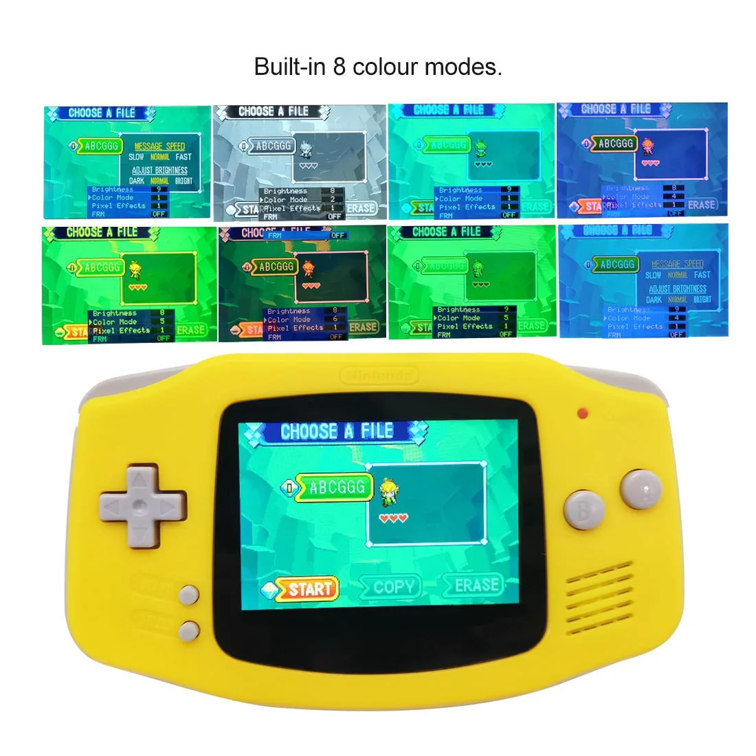 Drop In GBA IPS V5 Laminated Screen Retro Pixel IPS Backlight LCD Kits For GBA Console For Gameboy Advance Housing Shell