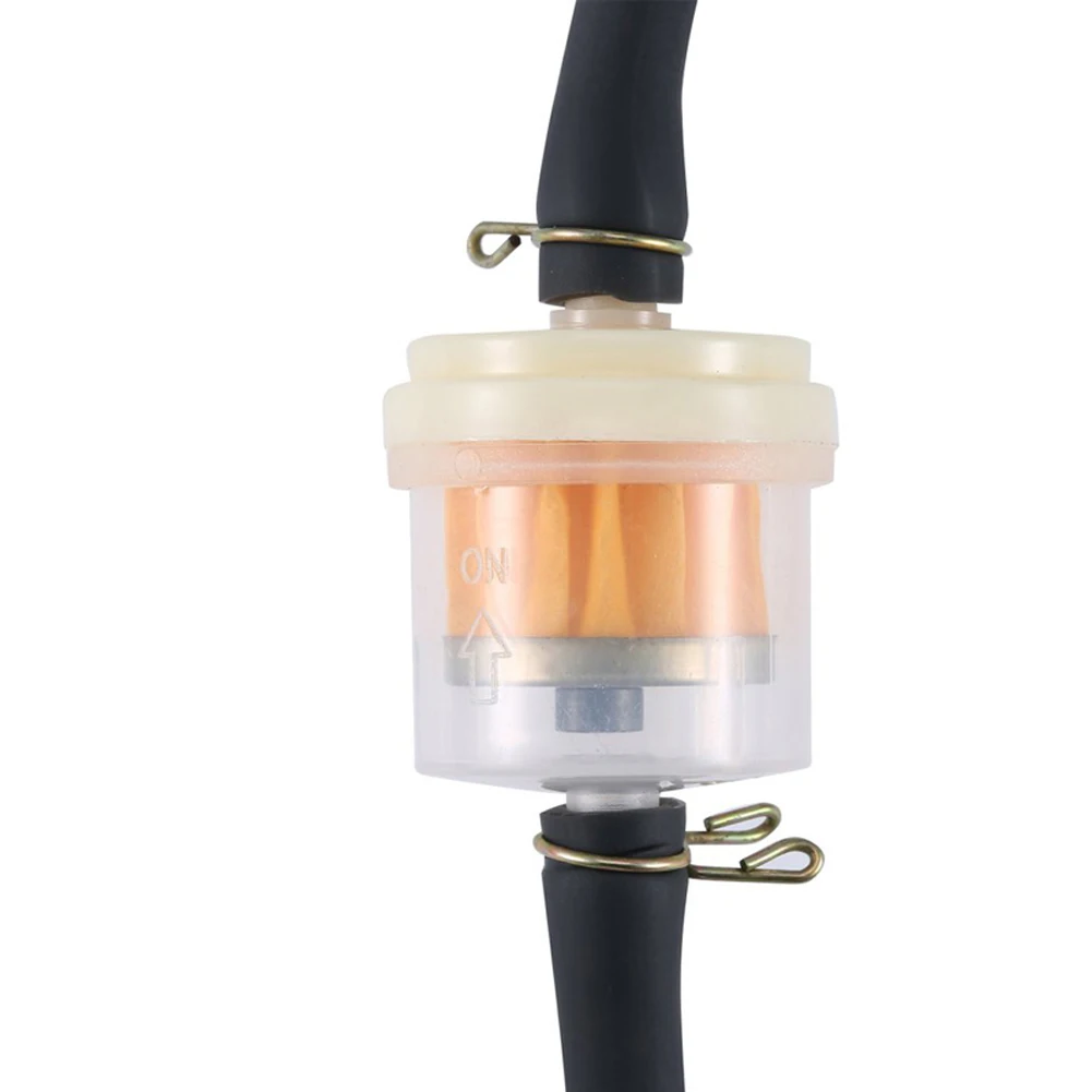 Motorcycle Fuel Filter Durable Gas Fuel Filter Universal Hose Line for 125 100 70cc Petrol Engine for ATV Dirt Bike Kart Scooter