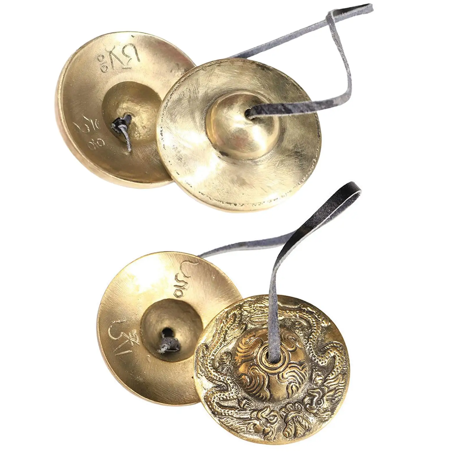 Brass Tibetan Tingsha Cymbals Buddhist Meditation