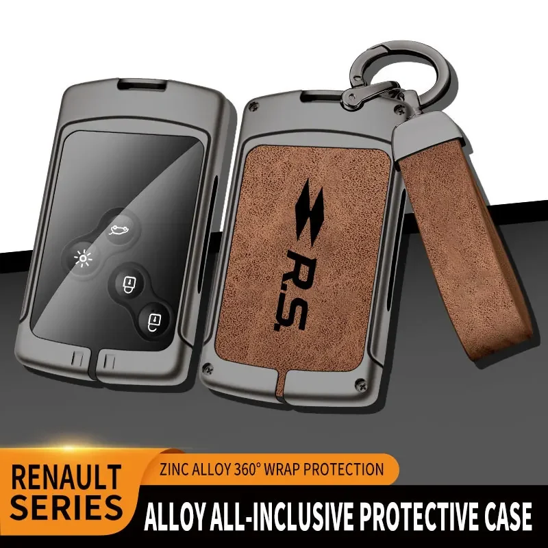 Zinc Alloy Car Key Cover Case new Shell For Renault Duster Captur 2025 Clio Logan Megane 1 2 3 Koleos Scenic For Renault RS Key Holder