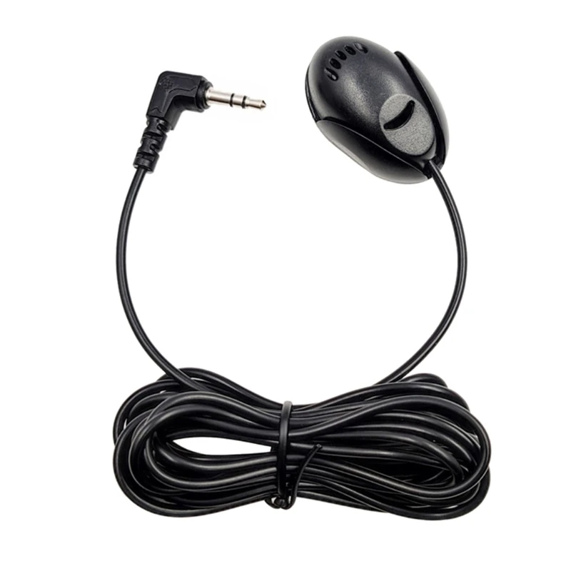 Mic 3.5mm External Microphone Assembly for Car Vehicle Head Unit Bluetooth-Enabled Stereo Radio Receiver GPS DVD