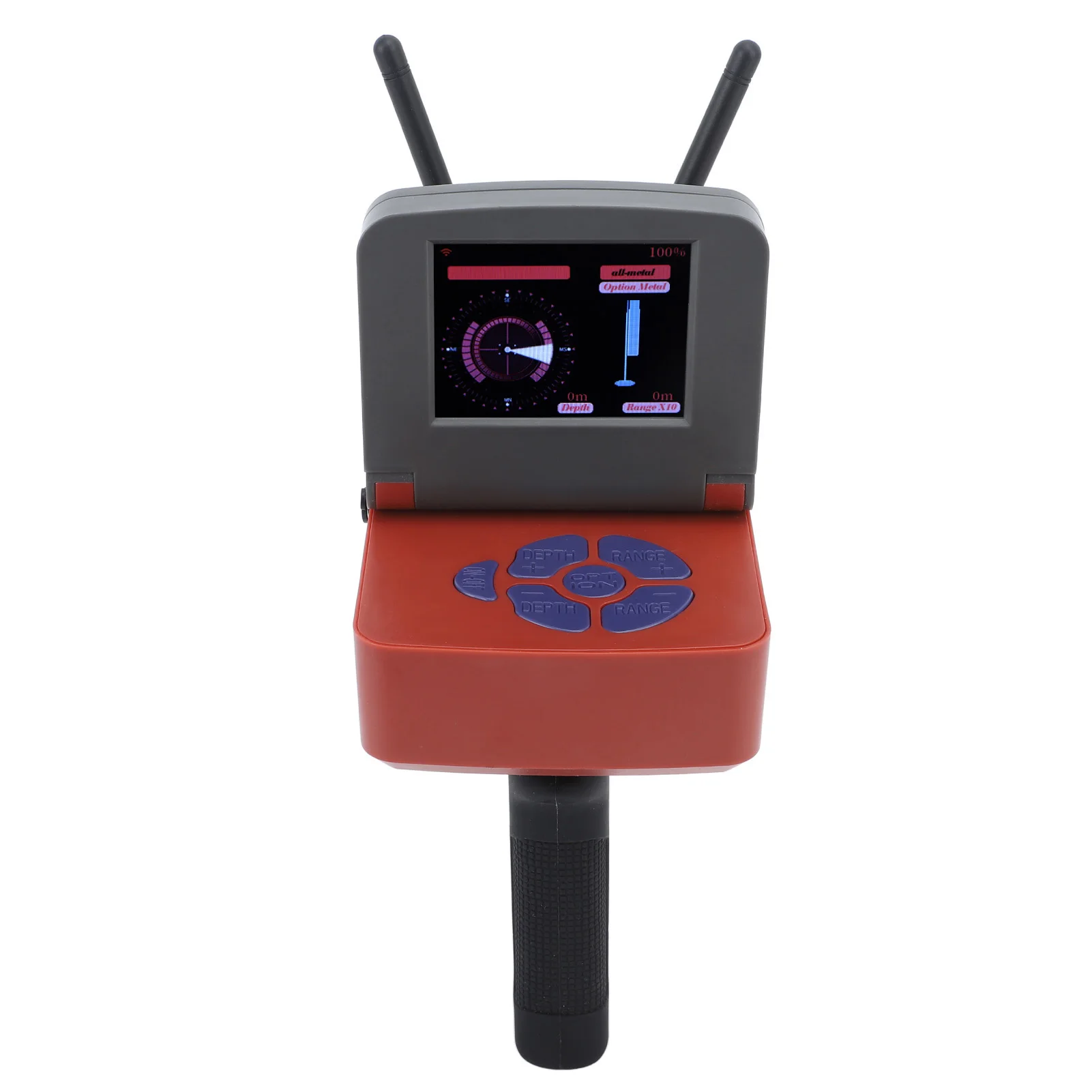 Metal Detector 1500m Range 30m Depth with Display Treasure Metal Scanner for Gold Silver Copper 1500 Meter Range Metal Detector