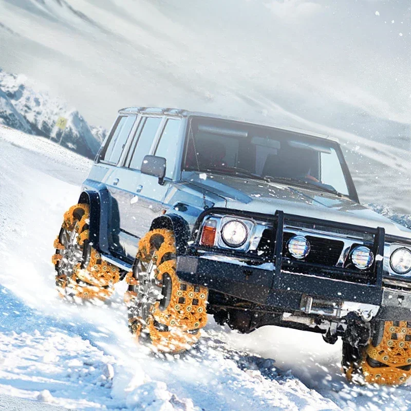 1Pcs Car Tire Wheel Chain Plastic Chain Car Truck SUV Winter Off Road Accessories 4x4 Snow Chains General-purpose Car Vehicle