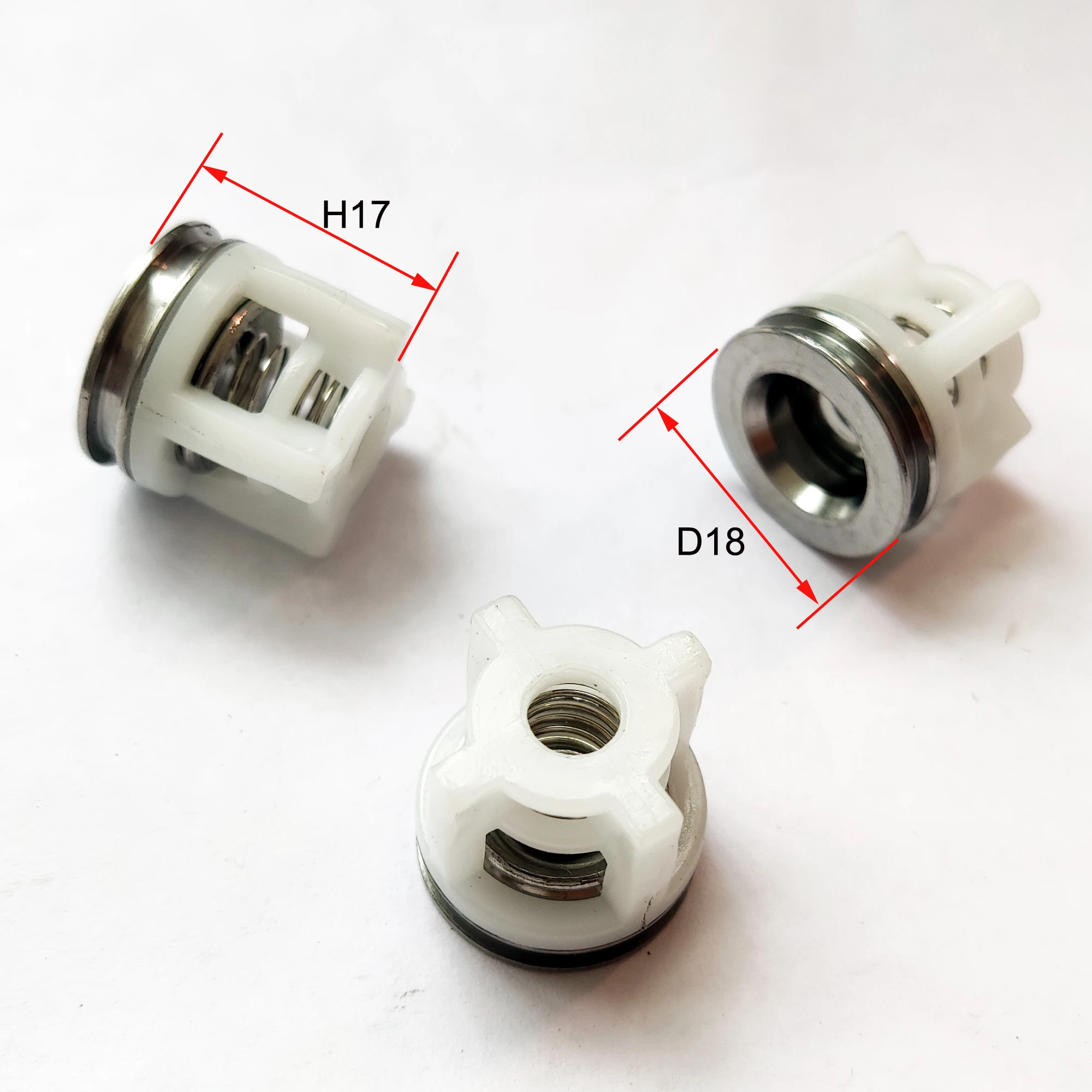 3PC Check Valve Repair Kit Axial General Pump Inter Power High Pressure Washer Water 15 16 18 MM