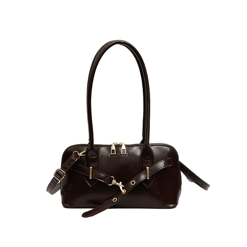 2025 Designer women's 3 2024 niche autumn winter new trendy and versatile crossbody with retro texture commuting shoulder bag