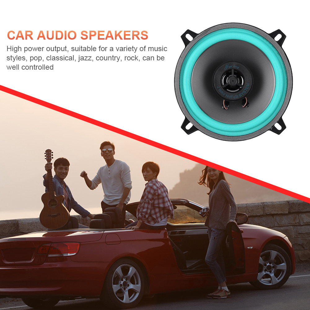 4/5/6 Inch HiFi Coaxial Subwoofer 100W/160W Car Audio Music Stereo 12V Full Range Speaker Sensitivity 92dB Car Subwoofer Stereo