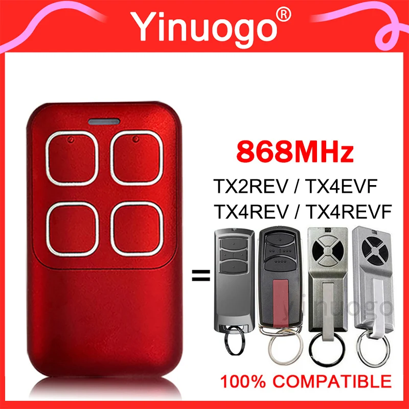 2025 For 868MHz TX4EVF TX2REV TX4REV TX4REVF Remote new Control Garage Door Opener Transmitter Key