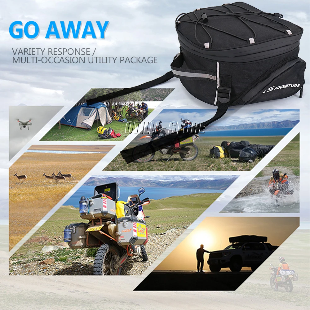 For Kawasaki Z900 New Motorcycle Bags Saddlebag Tailbag Tail Bag Top Bags For Honda Africa Twin CRF1000L NC700 For BMW F900XR