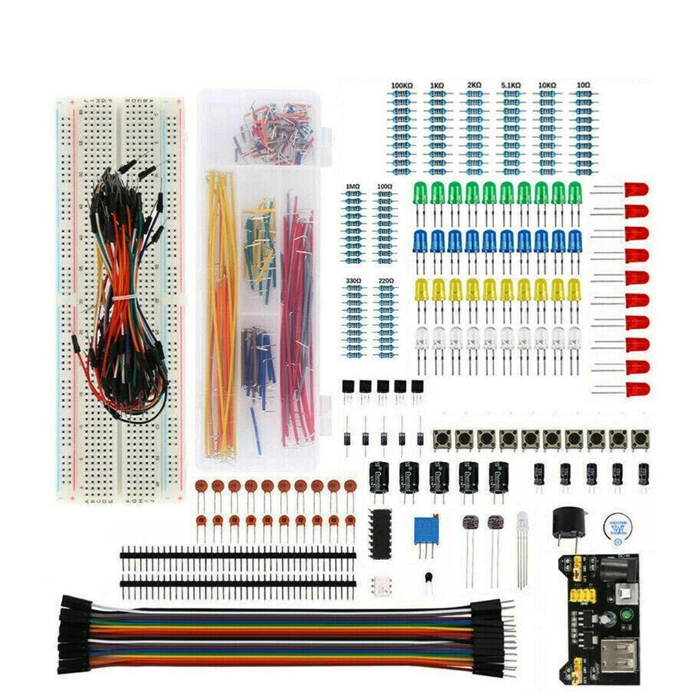 DIY Project Starter Kit For Arduino UNO R3 DIY Electronic Component Set With 830Tie-points Breadboard