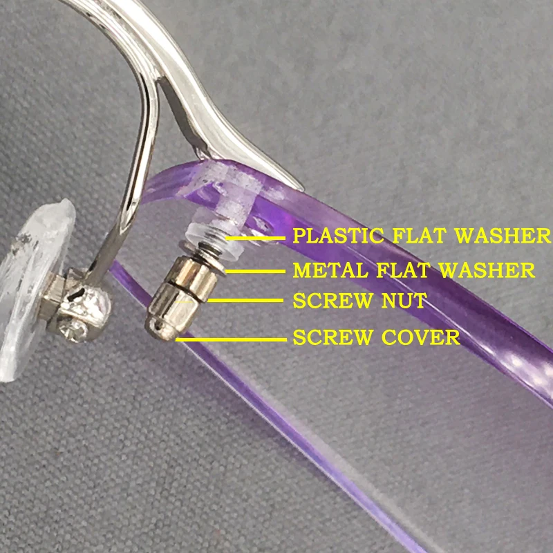 Glasses Sunglasses Eye Glass Repair Kit Screws Nuts Pads Screwdrivers Tweezer for Sunglasses, Watch, Jewelry Fixing