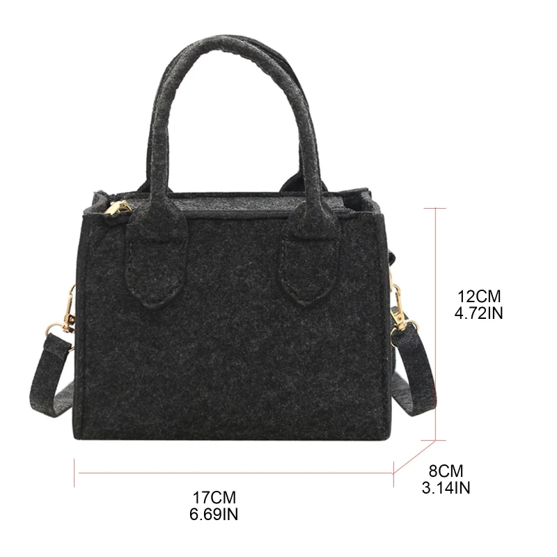 Felt 2023 New Women Handbag Shoulder Bags Lady Crossbody Bag Tote Satchel smile