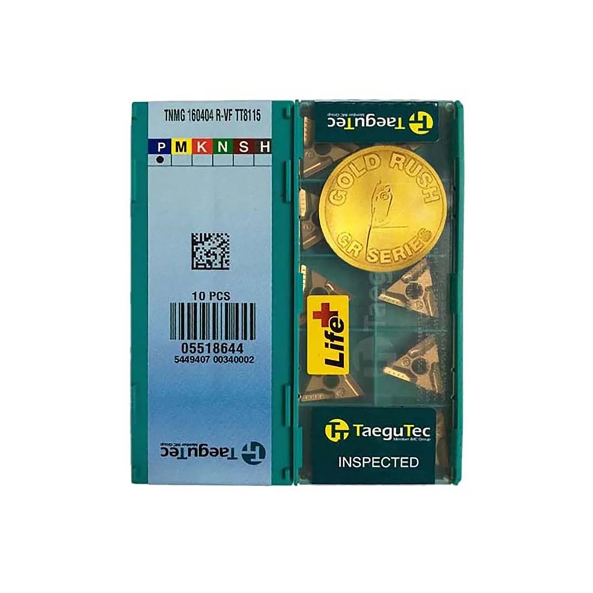 TaeguTec 100% Original TNMG TNMG16 TNMG160404R VF TNMG160404R FS TNMG160404 MT CT3000 Medium Carbide Turning Inserts
