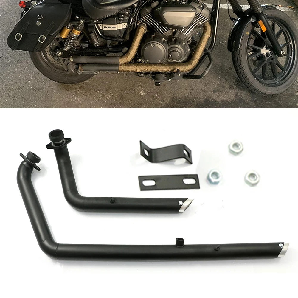 For Yamaha V-Star XV950 Bolt XVS950 XV 950 All Years Motorcycle Exhaust System Pipe With Muffler Removable Silencer Stainless