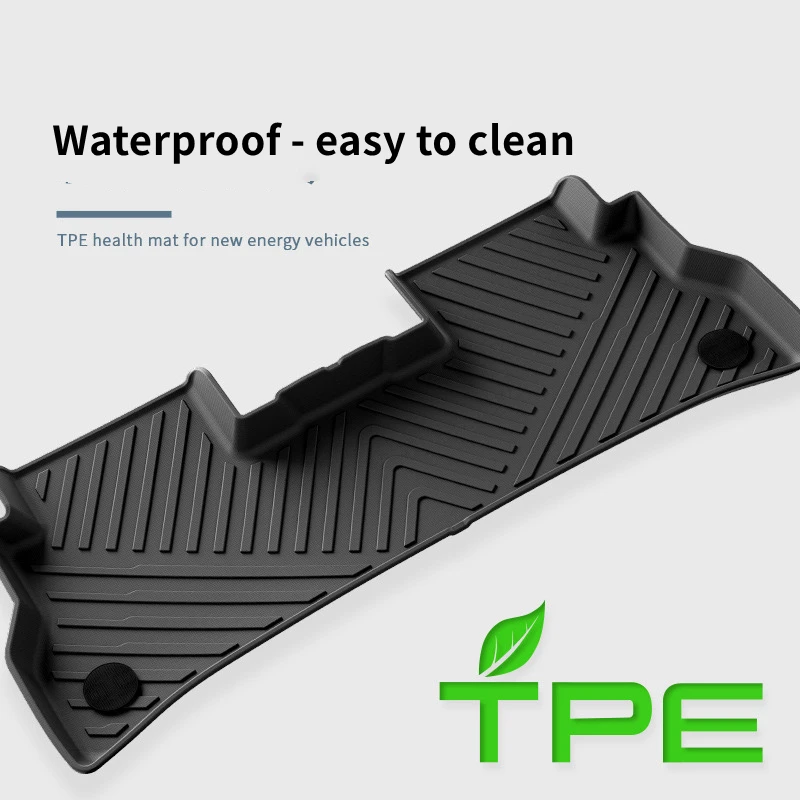 Car Trunk Mat TPE Car Floor Mats for KIA 2022-2023 EV6 All Weather Rear Trunk Protector Pad Cargo Liner Seat Back Anti Dirty Pad