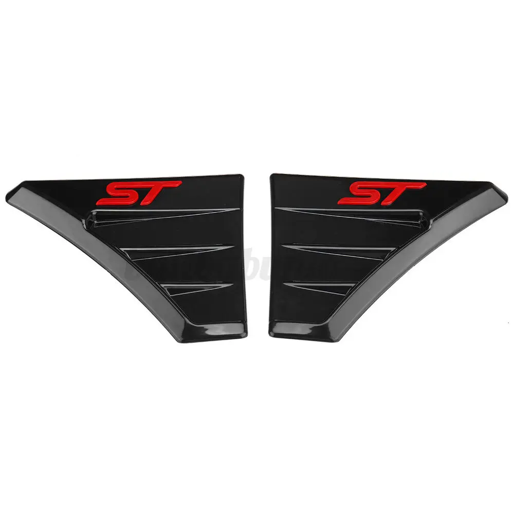 2PCS Car Side Fender Spoiler Outflow Vent Vent Fit For Ford Focus MK2 MK3 RS Racing Air Flow Trim Wing Badges ST Style
