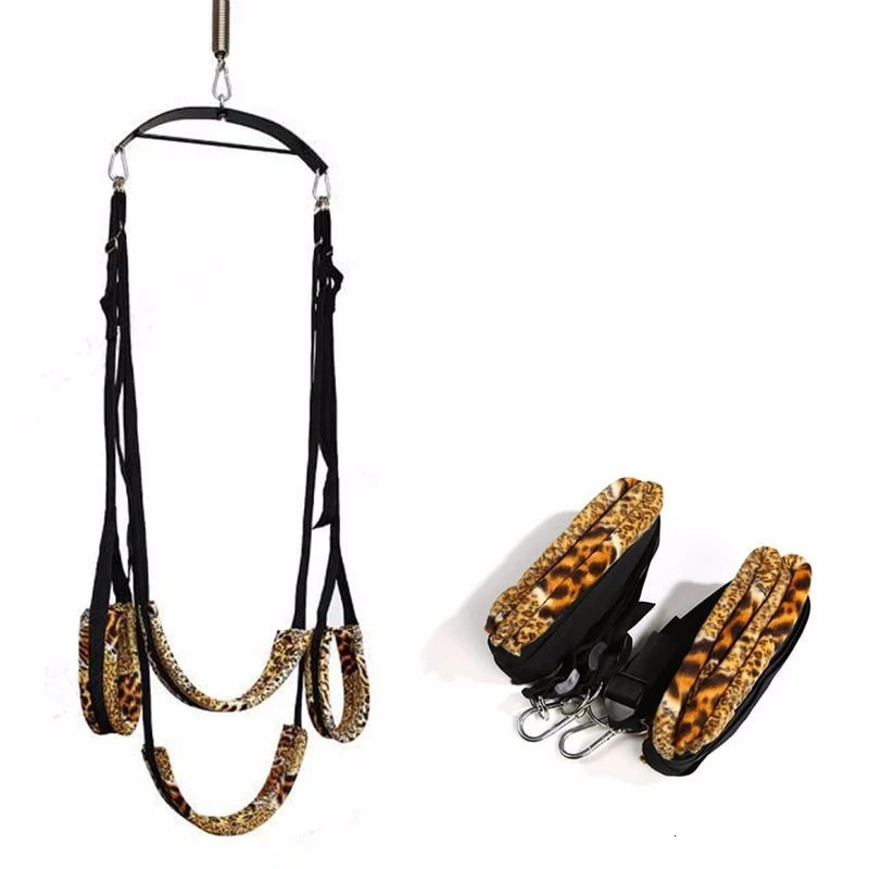 HESEKS Sex nylon swing BDSM Ankle Cuff Slave Soft Sex Furniture Fetish Bandage Swing Sex Erotic Toys Sex furniture sex shop 18 240401