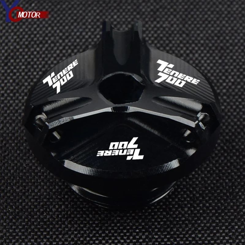 New For YAMAHA TENERE 700 Tenere700 XTZ700 2019-2021 2020 Motorcycle Engine Oil Filter Cup Plug Cover Screw Aluminum Accessories