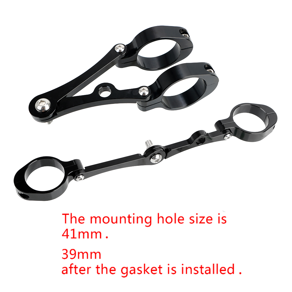 Bracket Spotlight ddmysmile Headlight Motorcycle Holder For Chopper Bobber Cafe Racer CNC Fork Tube Mount Clamp Moto Accessories 39Mm-41Mm Smile