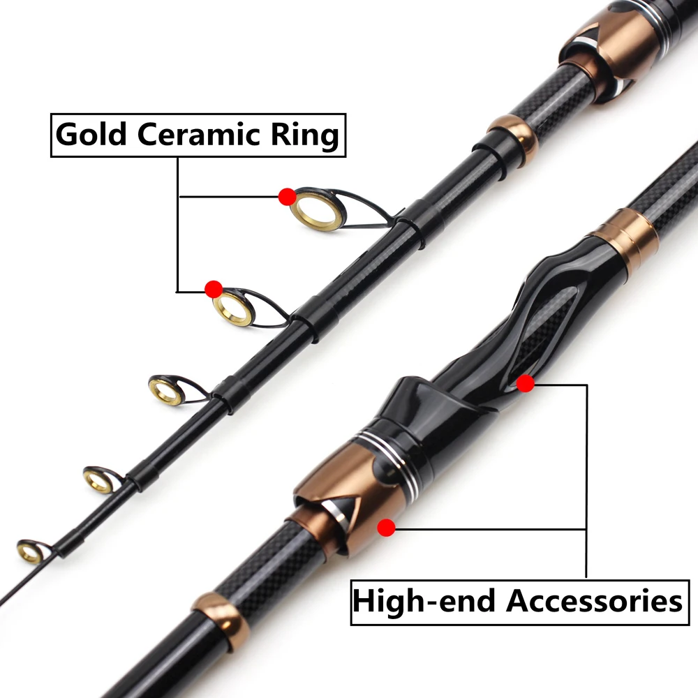 Casting/Spinning ddmysmile SIECHI Fishing Set Rod And Reel Combo Portable Ultralight Travel Boat Rod Single Rod/Set Strong Fishing Kit Smile /