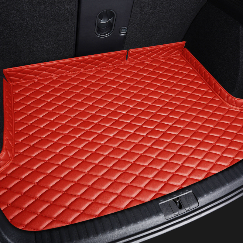 Alfombrilla de cuero Artificial personalizada para maletero de coche, accesorio Interior para Skoda Superb 2016-2019 2013-2015 2009-2013 1c643