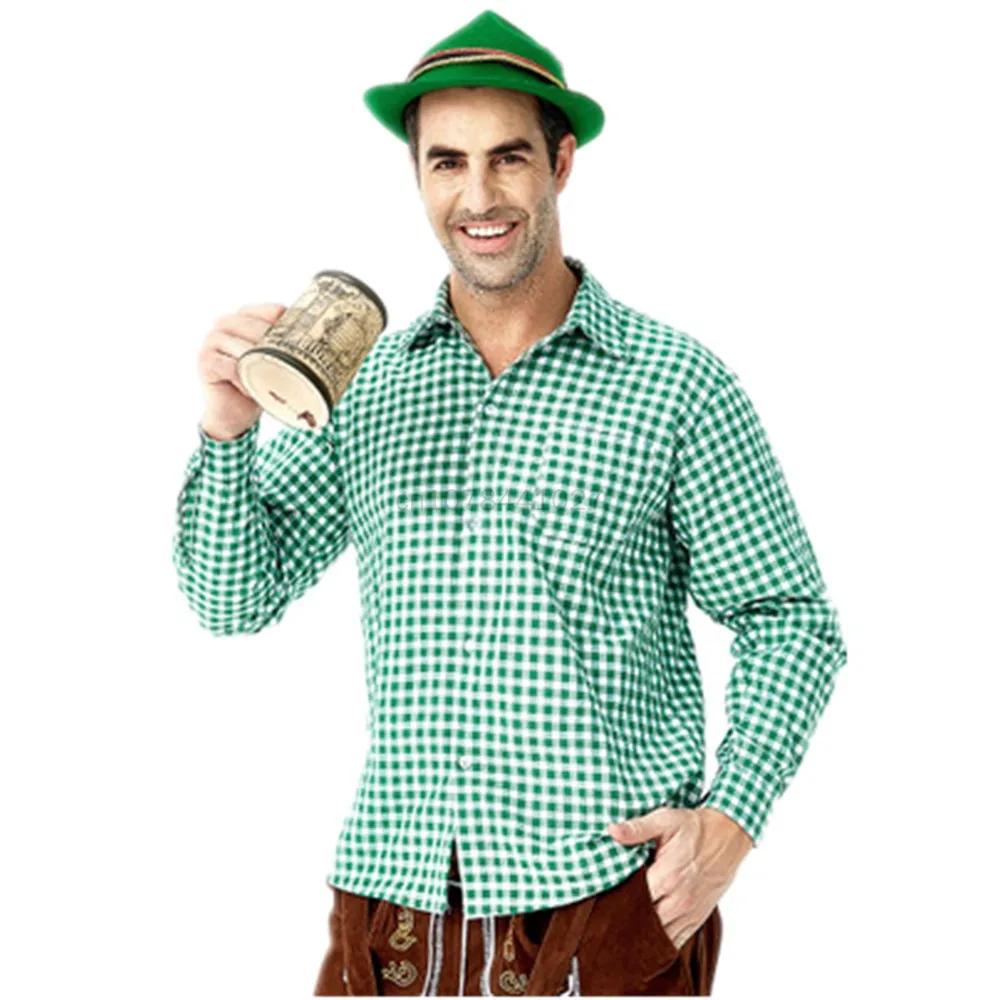 Man Beer Germany Oktoberfest Lederhosen Costume Halloween Bavarian ddmysmile Carnival Party Deluxe Cosplay Suspenders Shorts Smile