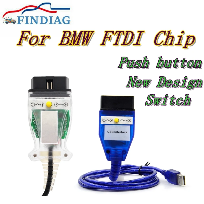 For Lot 10PCS/1 K+ DCAN K Switch OBD2 Diagnostic Cable INPA USB Interface INPA Ediabas DCAN Diagnostic Scanner smile +