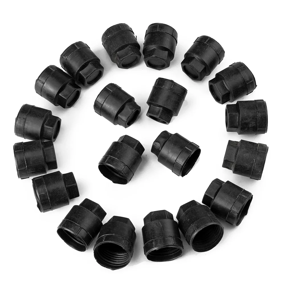 For GMC 20Pcs For Buick ddmysmile For Chevrolet For Olds Repair Black Wheel Lug Nut Covers Cap M24x2.0 15661036 10028614 21010462 560-5208 Smile