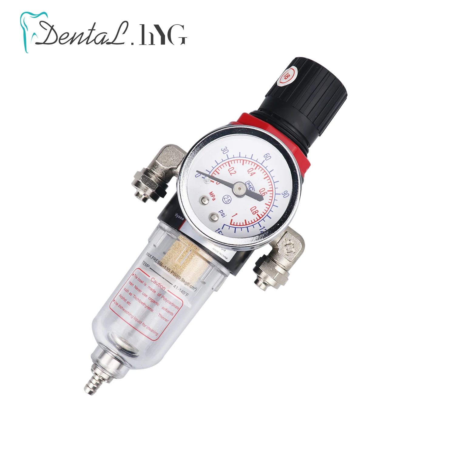 New Dental Air Reduce Valve Air Filter Regulator Compressor&Gas-Pressure Meter For Dental Chair Unit Equipment Dental Turbine