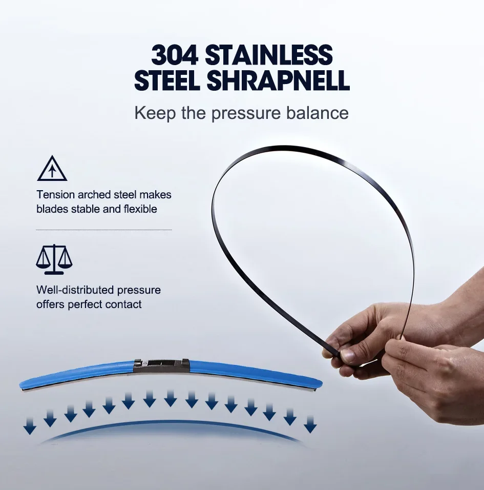 Wiper Blades Colorful HESITE For MINI R60 Countryman Estate 2010 2011 2012 2013 2014 2015 2016 Car Accessories Hybrid Brush smile