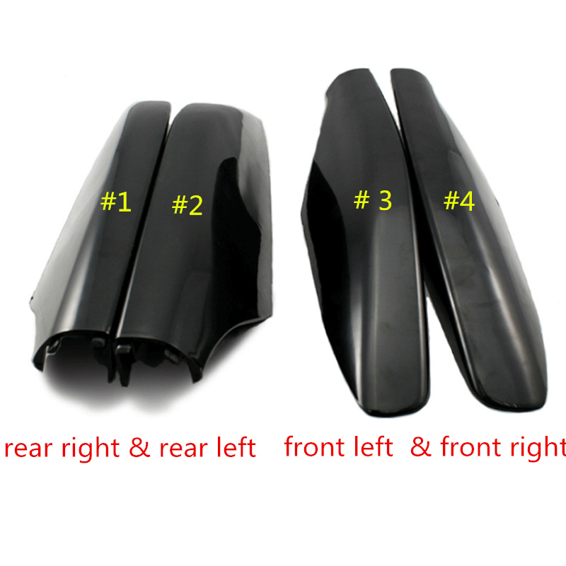 4 PCS ABS Roof Rack Cover For Toyota Land Cruiser Prado 120 FJ120 2003-2009 LC120 luggage Racks Rail End Shell Replacement Parts