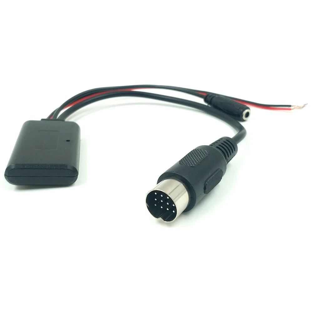 Biurlink Car Bluetooth AUX Cable Microphone 2025 Handsfree Adapter new For Kenwood Radio 13pin Port Bluetooth Audio Cable