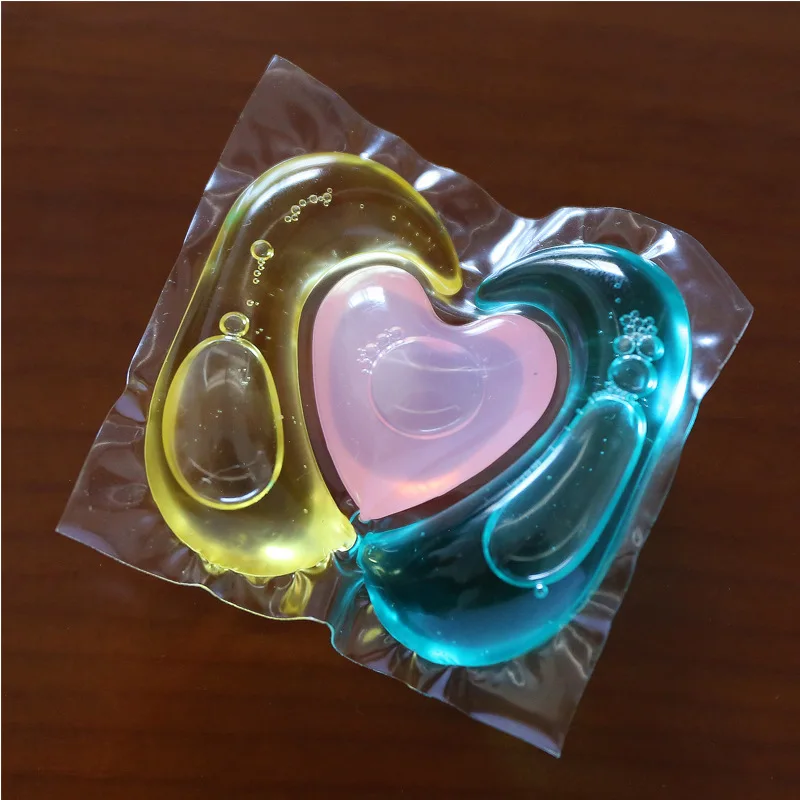 30pcs/a box Tricolor laundry Gel Beads magic Washing Cleaner Liquid condensate bead lasting fragrance laundry balls Removing