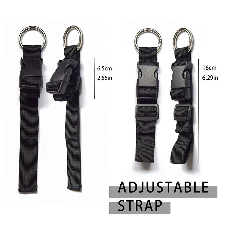 Lage Portable Anti-theft Black Straps Suitcase Belts Holder Gripper Add Bag Handbag Clip Use To Carry smile