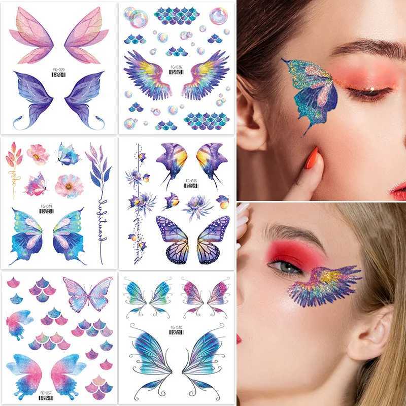 New 12 Butterfly Tattoo Stickers Waterproof Temporary Tattoo for Children Fake Tattoo for Women Temporary Tattoo for Children ZS313 W241109