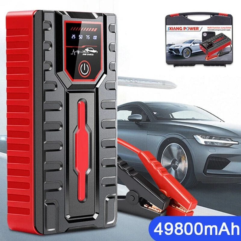 Car Jump Starter Power Pack Portable Auto Battery Booster Fast Chargers12V Emergency with LED Light Starting Device