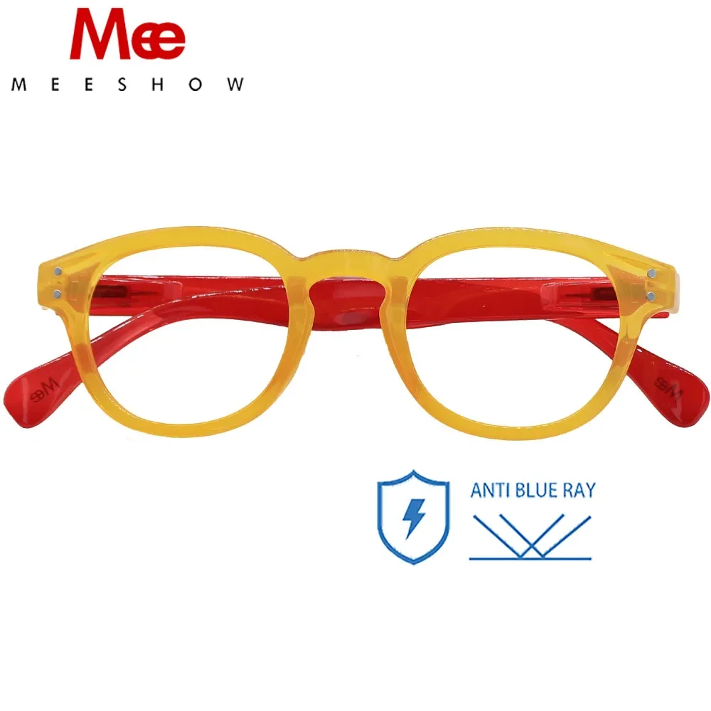 a Reading New Meeshow Glasses Anti blue ray eyeglasses Style Quality Summer Men Women light blocking Reader