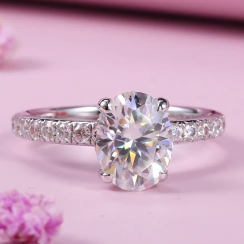 2024 Vintage Lab Moissanite Diamond Finger Ring 925 Sterling Silver Party Wedding Luxury Rings for Women Men Promise Engagement Jewelry Gift Size 6-11