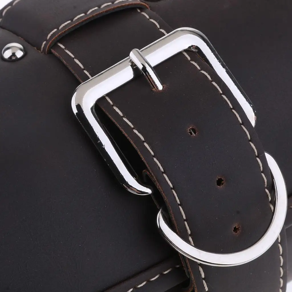 Motorcycle Tool Bag Saddlebag PU Leather Storage Tool Pouch