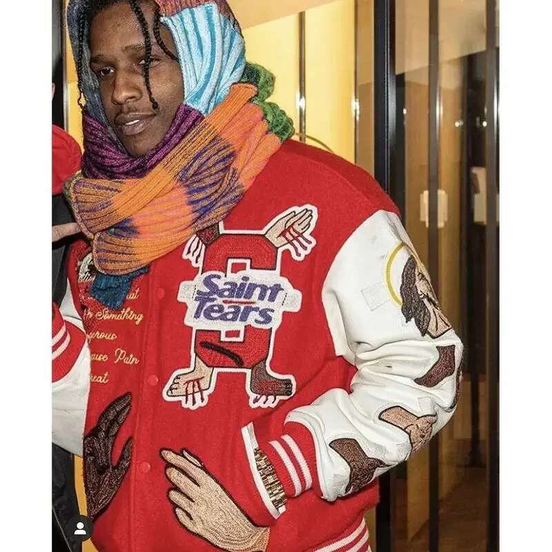 Hip-Hop High-Density Letter Embroidery Jacket Bumpy Filled Star Cotton Coat Winter Trendy Style Men's And Women's Couple Jackets