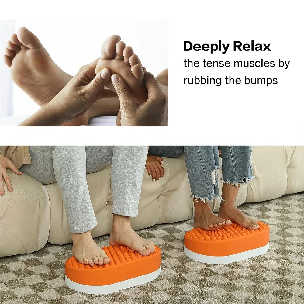 Foot Massager Foot Rest for Under Desk At Work, Home Office Foot Stool for Plantar Fasciitis Relief, Anti-Fatigue Fidget Toy