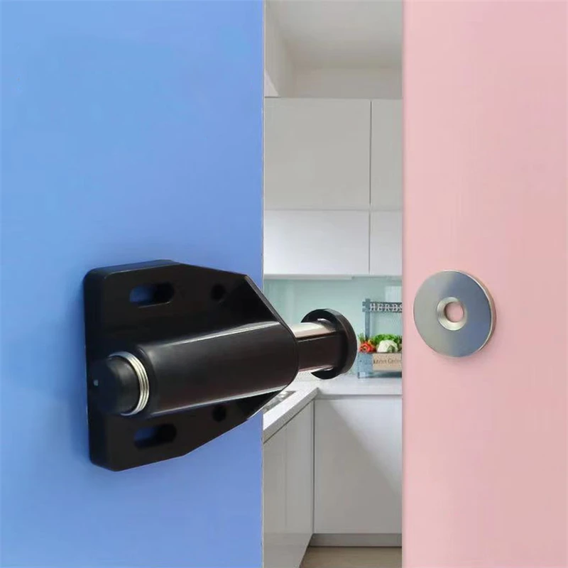 Cabinet Stopper Strong Magnetic Push to Open Touch Catch Stop Quiet Damper Buffer Kitchen Cupboard Door Magnet Invisible Handles