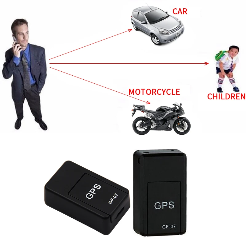 GPS Tracker Ultra Mini Long Standby Car GPS Tracker Anti-lost Record Tracking Device Voice Control Can Record smile
