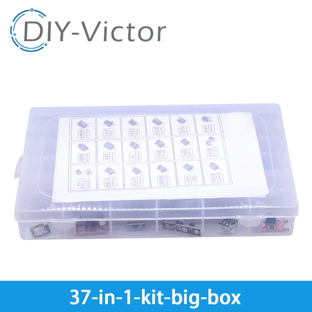 For arduino 45 in 1 Sensors Modules Starter Kit better than 37in1 sensor kit 37 in 1 Sensor Kit For UNO R3 MEGA2560