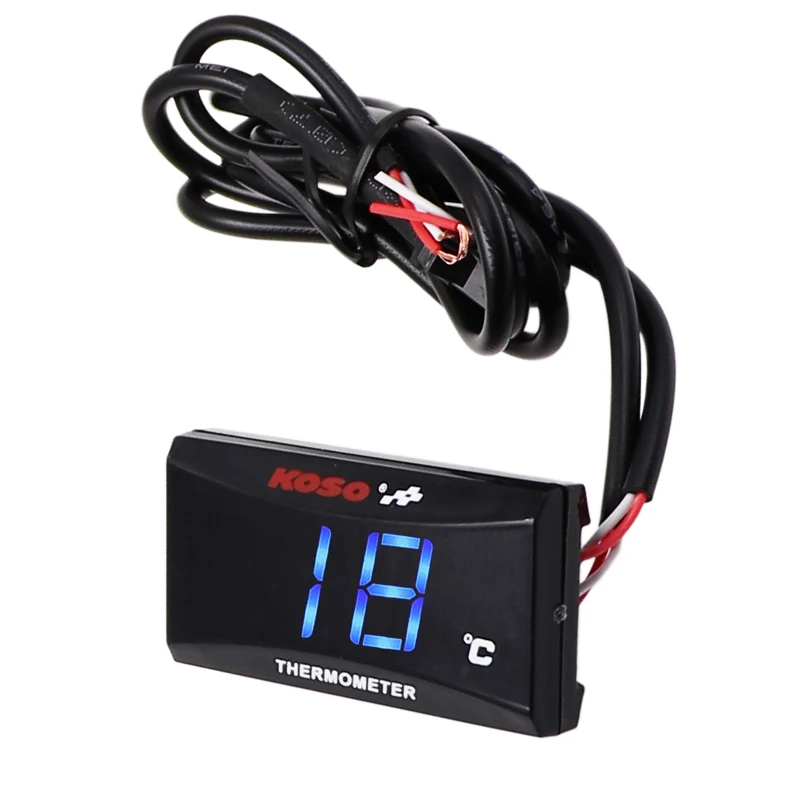 Water Temperature Gauge LED Digital Display Temp Meter For XMAX250 300 NMAX CB 400 CB500X Sensor Adapter Motorcycle Racing