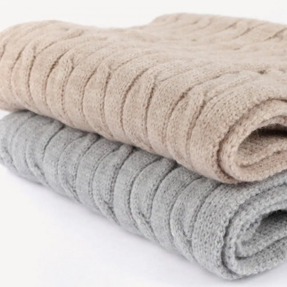 Scarf ddmysmile Soft Set Hat Cozy Winter Accessories Set Thick Warm Hat Scarf Gloves For Unisex Elastic Anti-Slip Windproof For Neck Smile