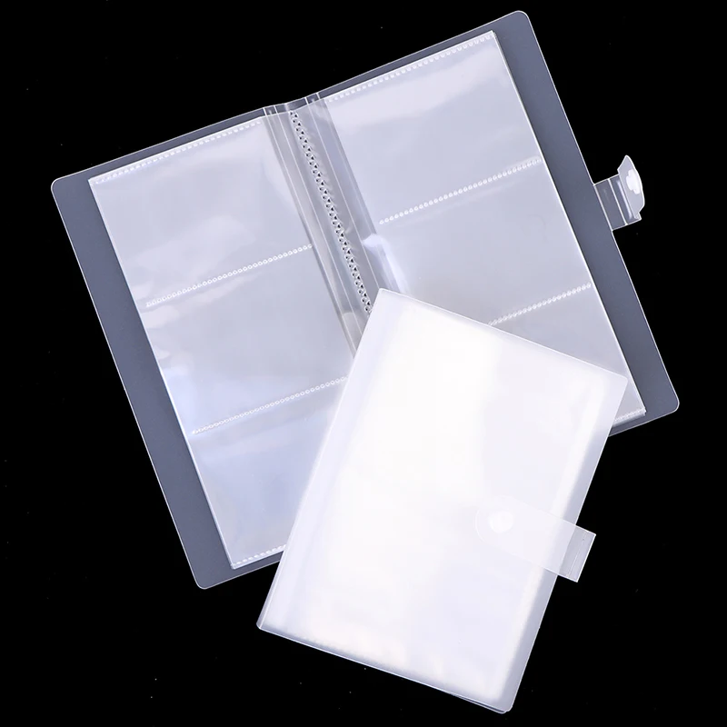 Transparent Nail Water Slider Album Storage Book Nail Sticker Holder Empty Storage Holder Case Nail Art Tools With Button