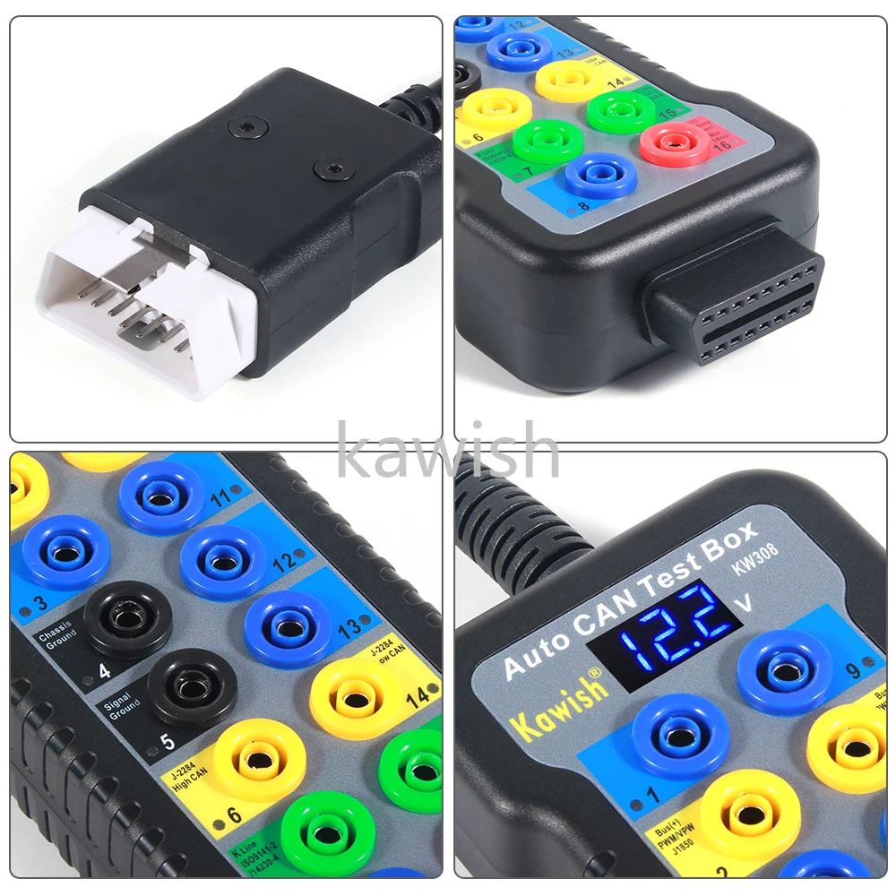 2021 New 2025 Auto Car Break Out Box OBDII obd Breakout Box new Car Protocol Detector Car Obd2 Interface Car Monitor with Pin Out Box