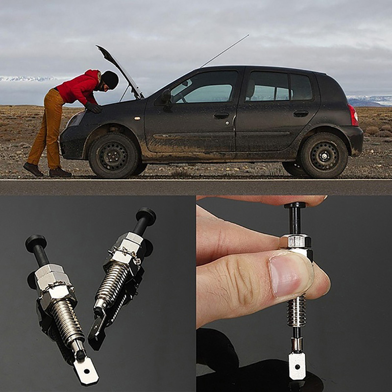 2pcs Door Pin Switch Light Hood Screw Universal Alarm Security Adjustable Truck Car Accessories