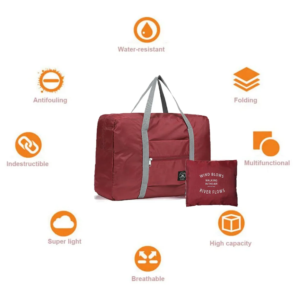 Foldable Large Capacity Women Gym Bags Shoulder Bag Flower Color Letter Print Training Travel Handle Handbag Yoga Sport Tote Bag smile
