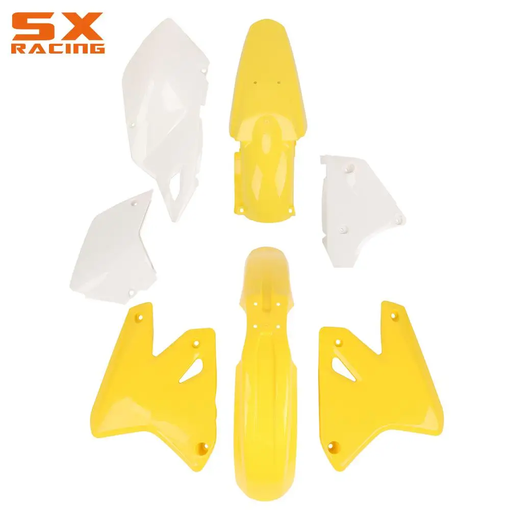 Motorcycle Fairings Plastics Front Rear Fender Body Mudguard Kit Side Cover Set For SUZUKI DRZ400 DRZ 400